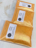 GOLDEN ORANGE - Orange Glitter - Ultra Fine Orange Glitter - Polyester Glitter - Solvent Resistant -
