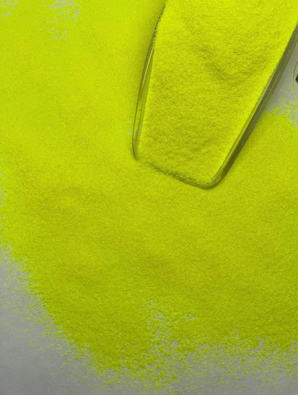SIGNAL YELLOW - Ultra Fine Pearlescent Loose Glitter - Polyester Glitter - Solvent Resistant - Fluorescent Glitter