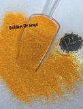 GOLDEN ORANGE - Orange Glitter - Ultra Fine Orange Glitter - Polyester Glitter - Solvent Resistant -