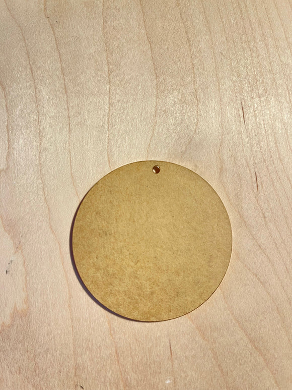 CIRCLE ACRYLIC BLANK with hole - 2.5” Clear Acrylic Circle Keychain Blank - Circle Keychain Blank-Jewelry Blanks - Acrylic Blanks for Vinyl