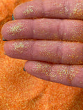 HARVEST ORANGE - Iridescent Orange Ultra Fine Loose Glitter - Polyester Glitter - Solvent Resistant