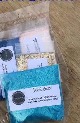 Bora Bora Beach Theme Glitter Pack - Beach Glitter Bundle -Ultra Fine –  Posh Glitter, LLC